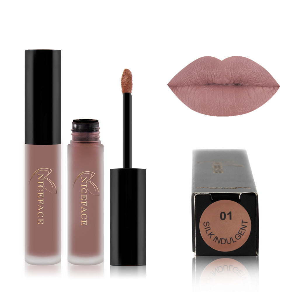 Matte lip glaze