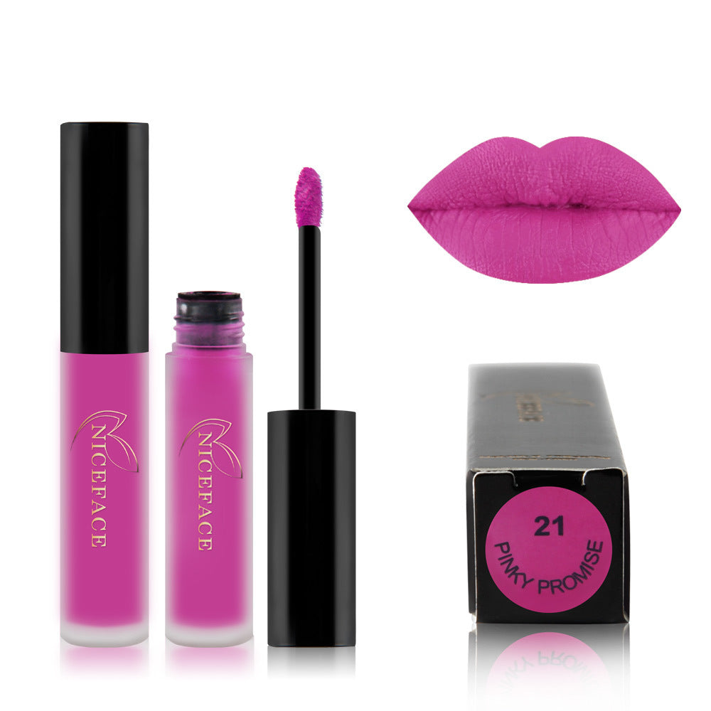 Matte lip glaze