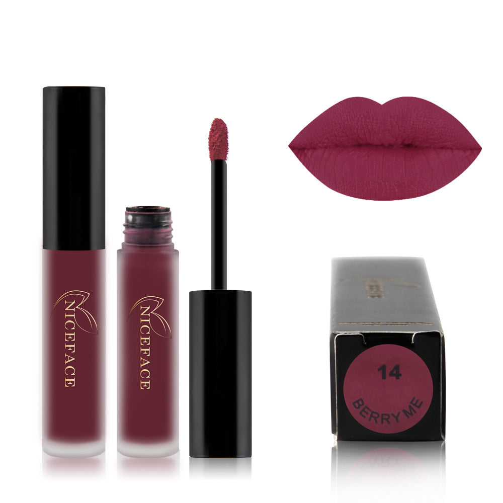 Matte lip glaze