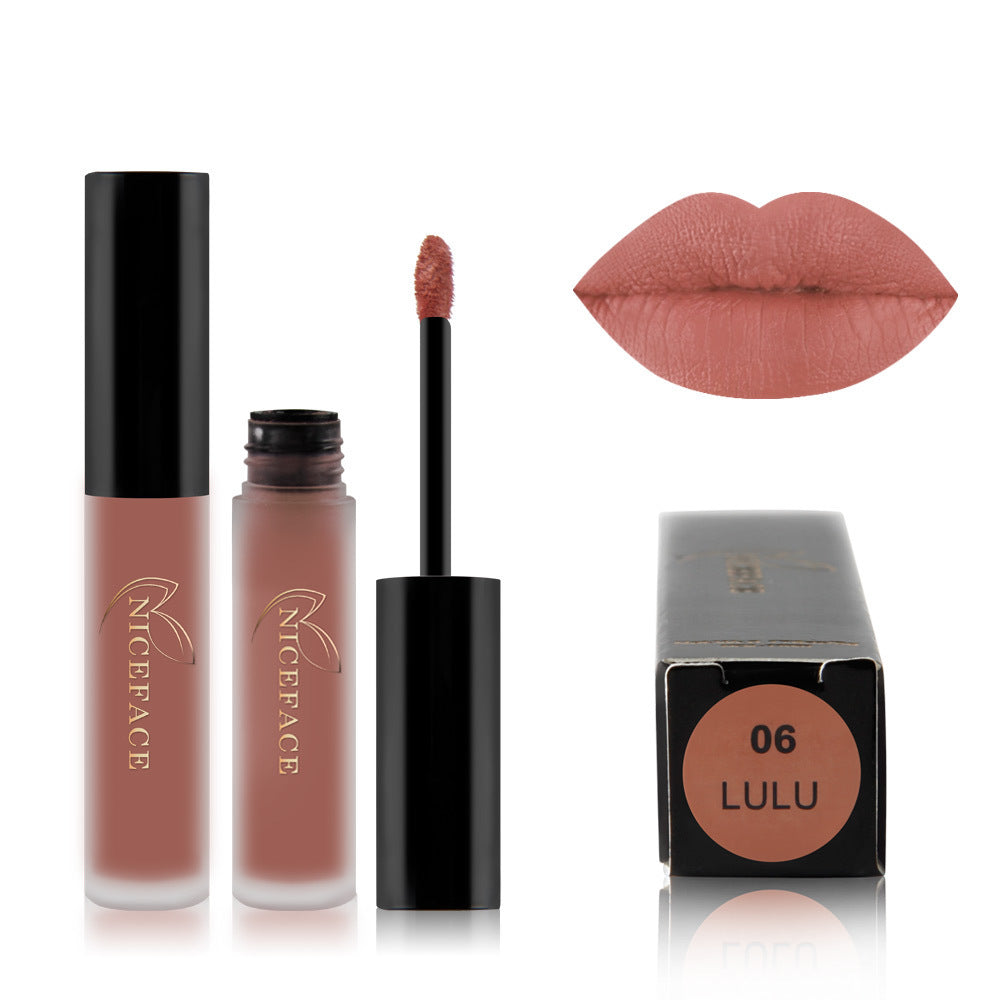 Matte lip glaze