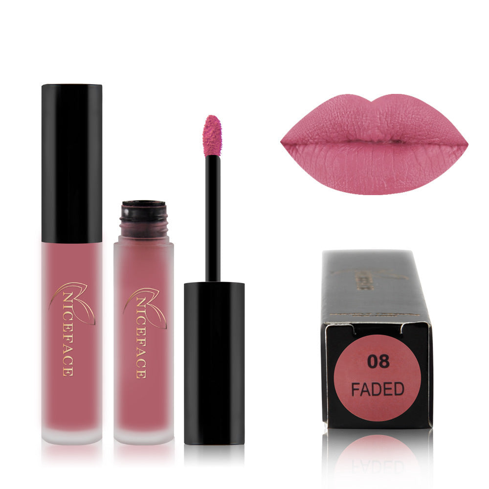Matte lip glaze