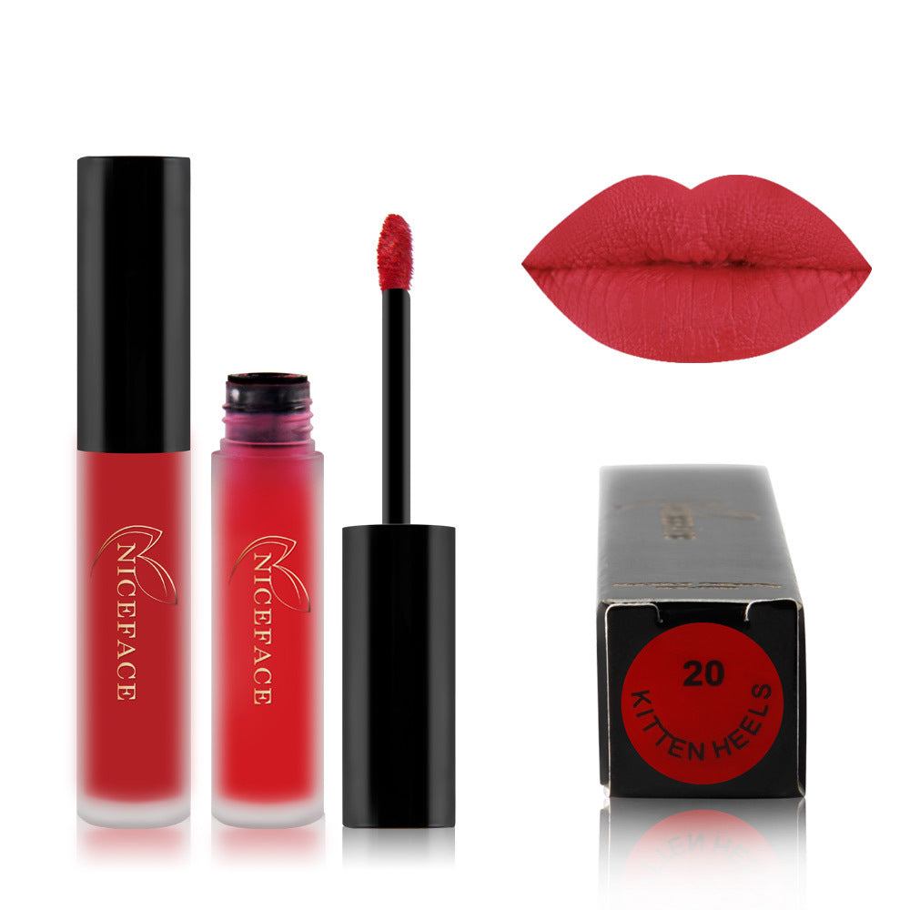 Matte lip glaze