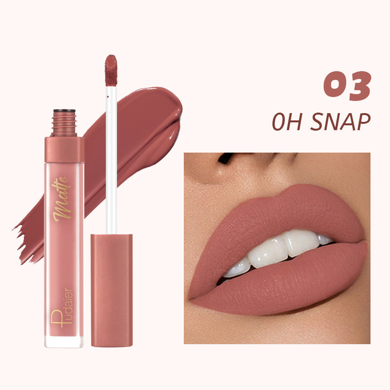 12 Colors Matte Lip Gloss Matte Surface