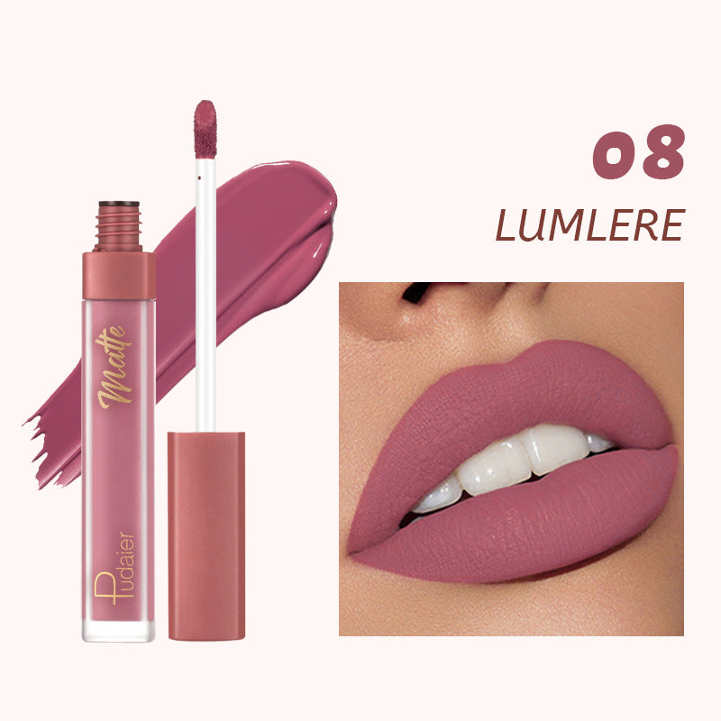 12 Colors Matte Lip Gloss Matte Surface